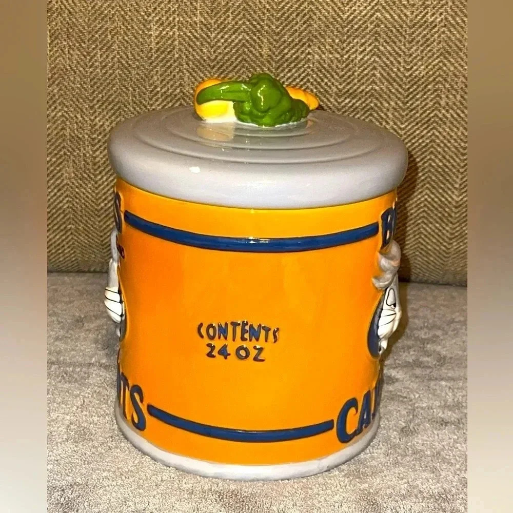 Vintage 1996 Bugs Bunny Brand Ceramic Canister/Cookie Jar Warner Brothers - Picture 4 of 9